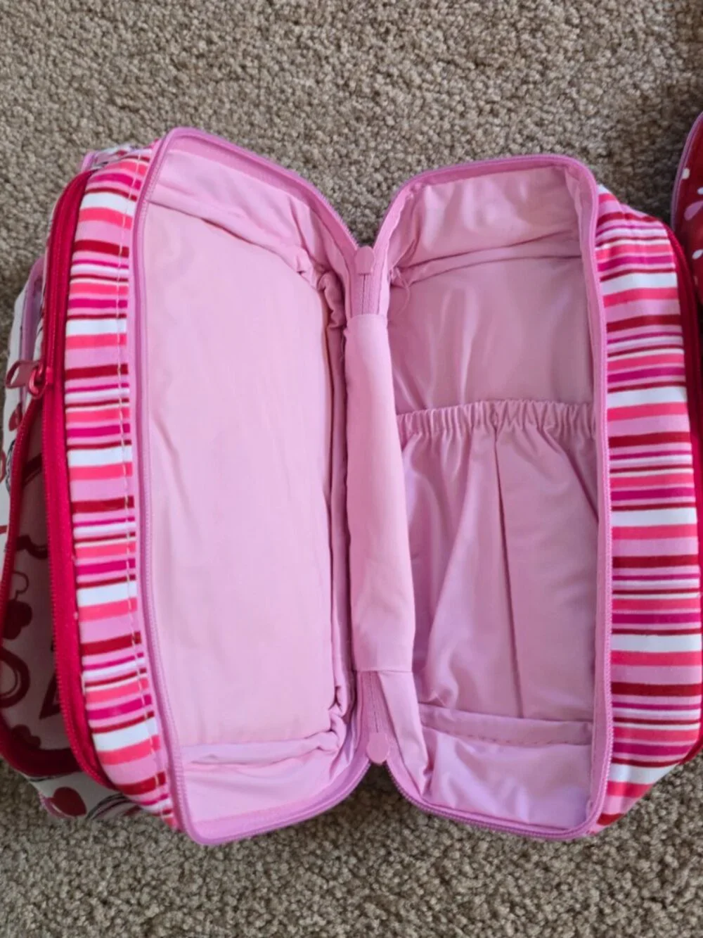 Vintage Avon Multi-Compartment Detachable 3 in 1 Travel Modular Cosmetic Bag Set